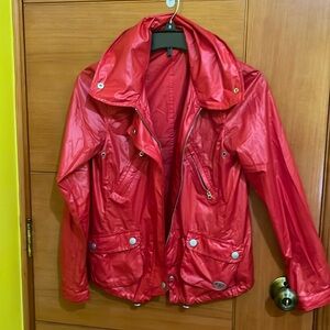 Armani exchange red lightweight jacket